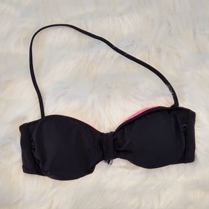 PINK Victoria's Secret Bandeau Bikini Top Black